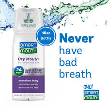 SmartMouth Zinc Activated Mouthwash – Dry Mouth Soothing Mint, 16 fl oz